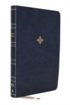 NKJV Large Print Thinline Reference Bible, Comfort Print Leathersoft Blue